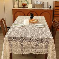 Elegantiškos Šviežios Nertos Off White Staltiesės Megztos Medvilnės Lino Nėriniai Stalo Kilimėlis Izoliuotas Karščiui Atsparus Stalo Padas Maistui 60x60cm white