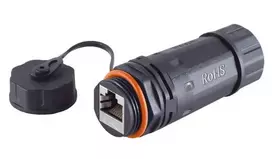 Microconnect KONCAT6A68 RJ-45 lyties keitiklis juodas