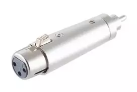 MicroConnect XLRFG adapteris XLR (3 kontaktų) į RCA sidabrinis