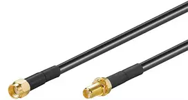 Koaksialinis kabelis Microconnect 51675 RP-SMA RP-SMA 1 m Juodas