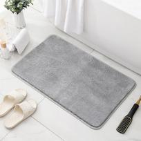 Aksominis Vonios Kašmyro Tirštinamas Kilimėlis Vonios Neslystantys Kilimai Praustuvėje Vonios Šoninis Grindų Kilimėlis Dušo kambario Kilimėlis Memory Foam 3D Pad 400mm*600mm pilka