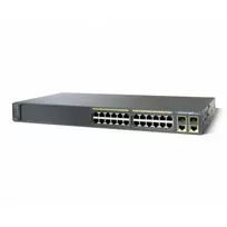 Valdomas L2 Fast Ethernet PoE jungiklis Cisco C2960-24LC-S – 24x 10/100 RJ-45, PoE, 1U, atnaujintas