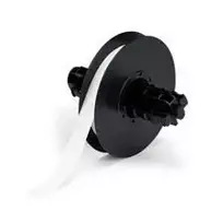 Lipni etiketė spausdintuvui Brady 142031 — balta, akrilas/vinilas, plotis 1,27 cm, ilgis 30,5 m