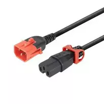 Maitinimo laido adapteris MicroConnect MC-DUALC14C15-2M — dvigubas C14 į C15, 2 m