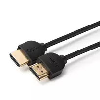 Microconnect 4K HDMI laidas plonas 1 m, juodas