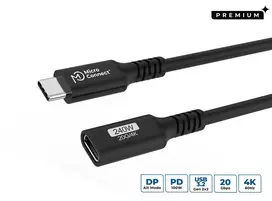 Microconnect USB3.2CC2EX USB-C ilginimo laidas USB4 Gen 2x2 2 m juodas