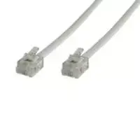 Telefono kabelis Microconnect MPK105 5 m Baltas