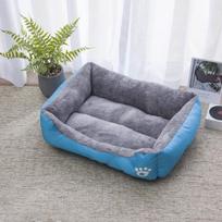 Žieminė Pastorinta Naminių Gyvūnų Lova Šunims ir Katėms - Šiltas, Jaukus Kilimėlis Dideliems ir Vidutinio Dydžio Gyvūnams 45*30 cm (up to 3 lbs) gray