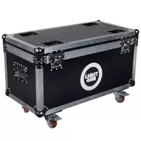 CASE4ME CC80 Cable Box Suitcase - aliumininis rėmas, ABS plokštės, juoda, užrakinama, su pertvaromis