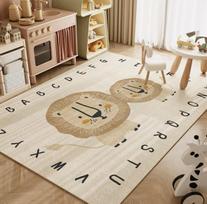 Cartoon Children's Carpet Study Toy Reading Area Crawling Mat Bedroom Play Non-Slip Crystal Velvet Large Size Carpet 1200MMx1600MM