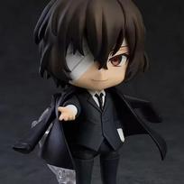 Nendoroid Bungou Stray Dogs figūrėlė Dazai Osamu Nakahara Chuuya Anime Kolekcionuojama veiksmo figūrėlė Mielas Chibi stilius Anime prekė Kolekcionuojamas eksponatas black