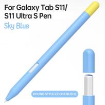 Minkštas dėklas rašikliui Samsung Galaxy Tab S11 S11 Ultra planšetinio kompiuterio rašikliui Apsauginis dangtelis Minkštas silikonas Atsparus smūgiams Neslystantis for S11 S11Ultra mėlyna