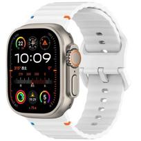Silikoninis dirželis Apple Watch 10 serijai 46 mm 42 mm Sportinis apyrankė Iwatch 10 9 8 7 6 45 mm 42/44/40 mm 38 mm Correa Apyrankė 38 40 41mm S10-42mm balta