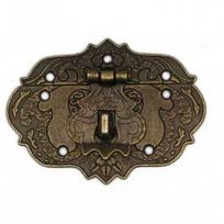 Vintage Wooden Case Hasp Catch Clasp Bronze Hasp Durable   Wooden Box S