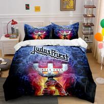 Judas Priest Single Cuts Bedding Set Bedding set (1 duvet cover, 2 pillowcases, duvet not included) 135x200cm