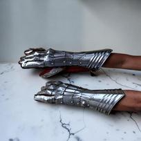 Medieval Knight Gauntlets Gothic Steel Armor Gloves for Cosplay, LARP Role Play