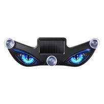 Šauni automobilio demono akių lemputė Siurbtuko montavimas LED atmosferos šviesa Automobilio trikampio langas žalia