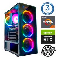 Stacionarus kompiuteris Intop Ryzen 7 5700X, DDR4 16GB, SSD+HDD 250GB 2 TB, NVIDIA GeForce RTX 5050 8GB GDDR6