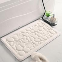 Vonios kambario kašmyro storinantis kilimėlis, neslystantis kilimas praustuvėje vonioje, šoninės grindys, dušo kambario kilimėlis, atminties putplastis, 3D padas 400mm*600mm balta