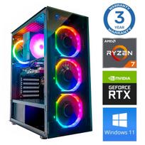 Stacionarus kompiuteris Intop Ryzen 7 5700X, DDR4 16GB, SSD+HDD 500GB 2 TB, Nvidia GeForce RTX 5060 8GB GDDR7, Windows 11