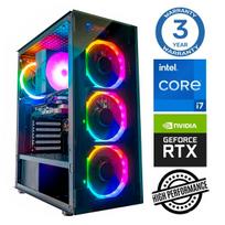 Stacionarus kompiuteris Intop i7-12700F, DDR4 16GB, SSD+HDD 500GB 2 TB, Nvidia GeForce RTX 5060 Ti 8GB GDDR7