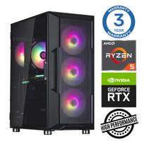 Stacionarus kompiuteris Intop AMD Ryzen 5 5600X, DDR4 32GB, SSD+HDD 250GB 2 TB, Nvidia GeForce RTX3050 6GB GDDR6