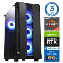 Stacionarus kompiuteris Intop AMD Ryzen 7 7700X, DDR5 64GB, SSD+HDD 1 TB 2 TB, NVIDIA GeForce RTX 5050 8GB GDDR6, Windows 11 Pro