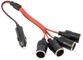 Automobilinis įkroviklis Carmotion 58628 4 × 150mm + 150mm, Cigarette Lighter Socket
