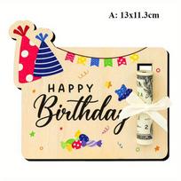 2pcs Universal Wood Hanging Decor Plaque, Hand Painted Colorful Elements, Made of Manufactured Wood, for Home Decoration, Birthday Party and Gift A