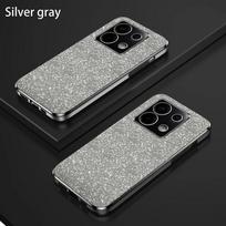 Shiny Glitter Plating Silicone Case for Xiaomi Redmi Note 13 Pro Plus 5G 4G Camera Lens Soft Back Cover Redmi Note 13 5G sidabras