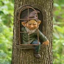 Creative Garden Statue Elf Go Out Tree Hug Suitable For Home Courtyard Porch Decoration Garden Decoration Outdoor Decor