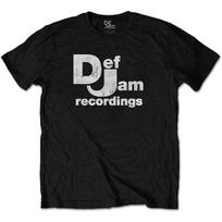Def Jam Recordings Classic Logo Black Official Tee T-Shirt Mens Unisex XXXL juoda