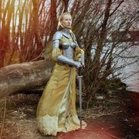 LARP korsetas Ežero šarvų karalienė/Moterų kostiumas/Moterų riterių kosmetika/Viduramžių šarvai-ranka