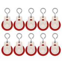 10Pcs Greenhouse Pulley Ventilation Outlet Pulley Accessories for Agriculture Farm white