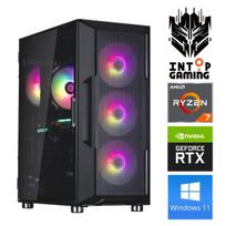 Stacionarus kompiuteris Intop Ryzen 7 5700X, 2500GB, DDR4 32GB, SSD+HDD 500GB 2 TB, Nvidia GeForce RTX3050 6GB GDDR6, Windows 11 Home