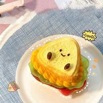 Mochi Taba Squishy Extra Thick Sandwich Baby Toast Fidget Toy Antistress Autism Gift for Kids