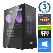Stacionarus kompiuteris Intop Ryzen 5 5500, DDR4 16GB, SSD+HDD 1 TB 2 TB, Nvidia GeForce RTX 3050 6GB GDDR6, Windows 11 Home