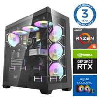 Stacionarus kompiuteris Intop AMD Ryzen 5 7600X, DDR5 16GB, SSD+HDD 1 TB 2 TB, Nvidia GeForce RTX 5070 12GB GDDR7