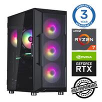 Stacionarus kompiuteris Intop AMD Ryzen 7 5700X, DDR4 32GB, SSD+HDD 500GB 2 TB, Nvidia GeForce RTX3050 6GB GDDR6