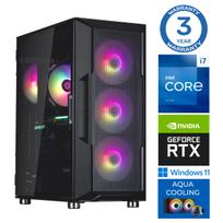 Stacionarus kompiuteris Intop Intel Core i7-14700F, DDR5 32GB, SSD+HDD 1 TB 2 TB, NVIDIA GeForce RTX 5050 8GB GDDR6, Windows 11 Pro