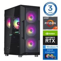 Stacionarus kompiuteris Intop AMD Ryzen 7 7700X, DDR5 64GB, SSD+HDD 2 TB 2 TB, NVIDIA GeForce RTX 5050 8GB GDDR6, Windows 11 Pro