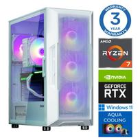 Stacionarus kompiuteris Intop AMD Ryzen 7 7700X, DDR5 16GB, SSD+HDD 1 TB 2 TB, NVIDIA GeForce RTX 5050 8GB GDDR6, Windows 11 Pro