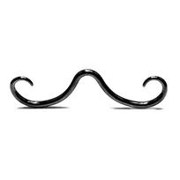 Creative Septum Mustache Nose Rings For Women Men  Stainless Steel Nose Rings Hoops Septum Piercing Jewelry Gifts as the picture