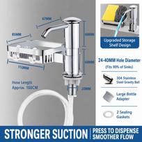 Aluminum Sink Soap Dispenser Extension Tube Countertop Soap Dispenser  Kitchen sidabras