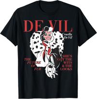 Disney Villains Cruella De Vil Magazine Cover T-Shirt S-4XL L juoda