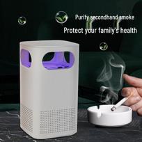 Compact Air Purifier: Home Formaldehyde & Smoke Remover, Indoor Dust & Odor Eliminator for Card Rooms Includes USB Cable black
