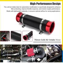 Cold Air Intake Tube 3 Inch/76mm Inner Diameter Universal Flexible Duct Intake System Exhaust Hose