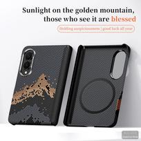 Luxury Business Magnetic Textured Skin-Feel Case for Samsung Z Fold 8 Wide Shockproof for Magsafe Metal Lens Protector Cover Galaxy Z Fold 8 Wide juoda