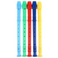 8 skylučių plastikinė fleita, ilgoji fleita, pučiamasis instrumentas, spalvingi vaikiški instrumentai, dovana, fleita one size
