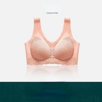 Didelio dydžio besiūlės liemenėlės moteriškos apatinės kelnaitės Push Up Bralette su Pad Vest Top Bralette M rožinė